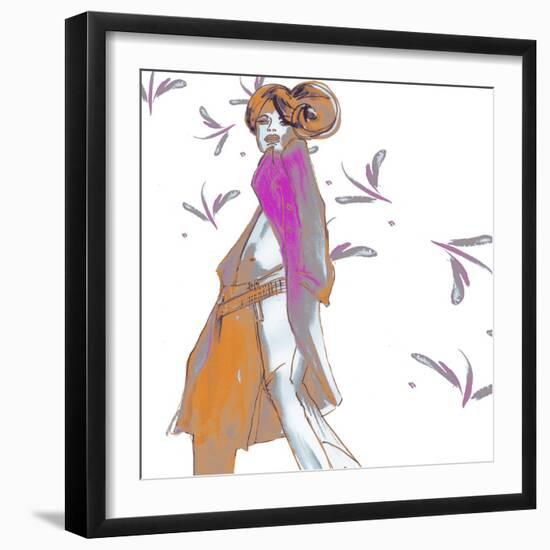 Cat Walk Chic-FS Studio-Framed Giclee Print