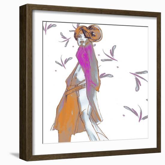 Cat Walk Chic-FS Studio-Framed Giclee Print