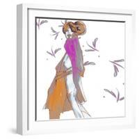 Cat Walk Chic-FS Studio-Framed Giclee Print