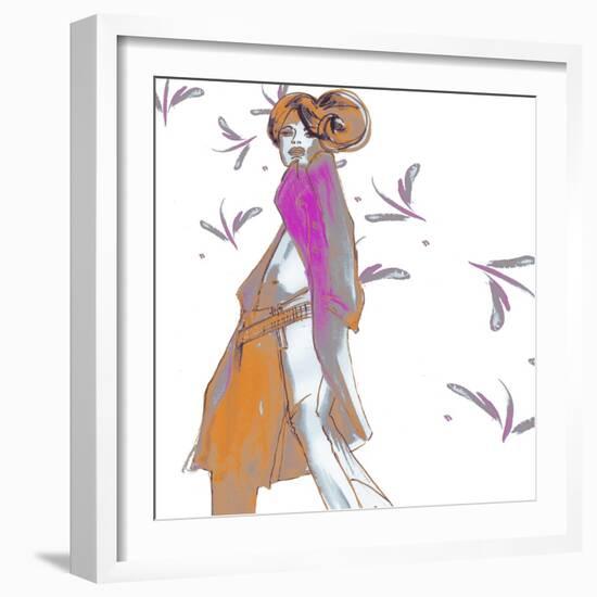 Cat Walk Chic-FS Studio-Framed Giclee Print