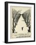 Cat Walking-null-Framed Giclee Print