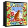 Cat Winter View-Geraldine Aikman-Framed Stretched Canvas