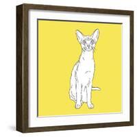 Cat With Big Ears-Anna Nyberg-Framed Art Print