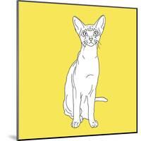 Cat With Big Ears-Anna Nyberg-Mounted Art Print