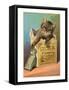 Cat with Eclectric Oil-null-Framed Stretched Canvas