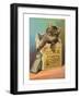 Cat with Eclectric Oil-null-Framed Art Print