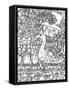 Cat with Goose Line Art-Oxana Zaika-Framed Stretched Canvas