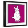 Cat With Head To One Side-Anna Nyberg-Framed Giclee Print