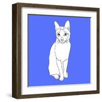 Cat With Markings-Anna Nyberg-Framed Art Print