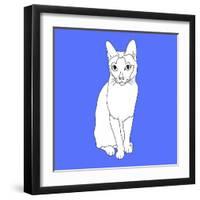 Cat With Markings-Anna Nyberg-Framed Art Print