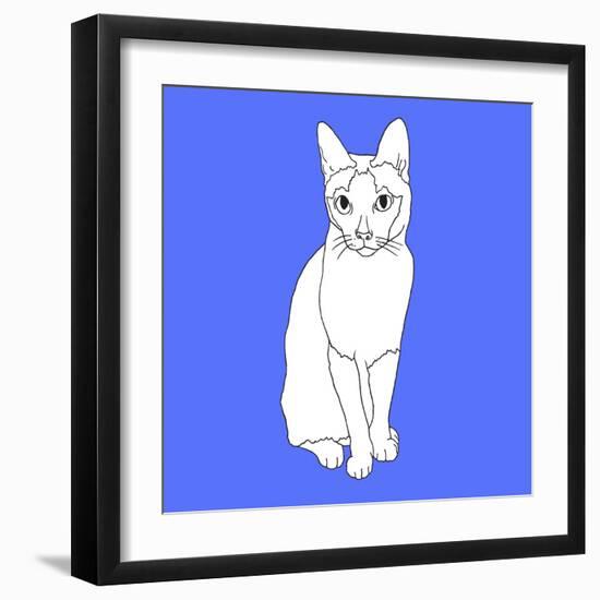 Cat With Markings-Anna Nyberg-Framed Art Print