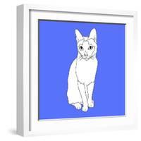 Cat With Markings-Anna Nyberg-Framed Art Print