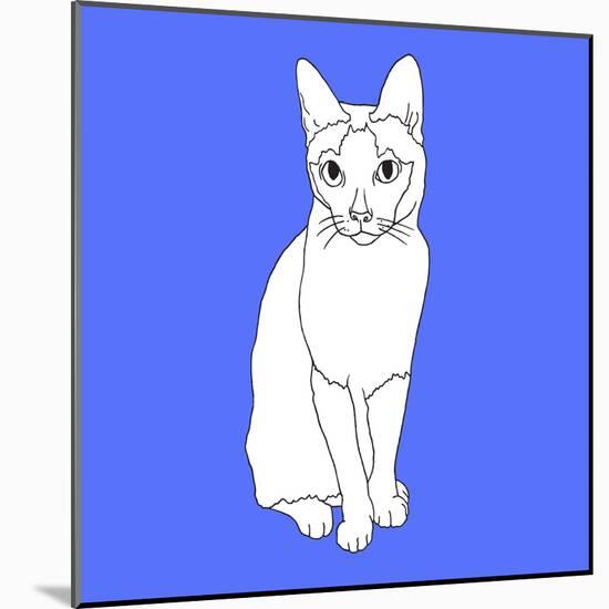 Cat With Markings-Anna Nyberg-Mounted Art Print