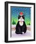 Cat with Robin-Cathy Baxter-Framed Giclee Print