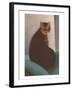 Cat with Small Head-null-Framed Art Print