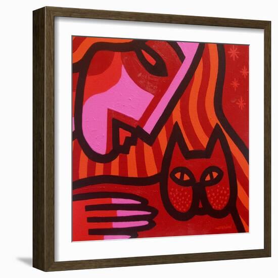 Cat Woman-John Nolan-Framed Giclee Print