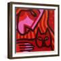 Cat Woman-John Nolan-Framed Giclee Print