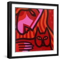 Cat Woman-John Nolan-Framed Giclee Print
