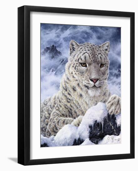 Cat-Jeff Tift-Framed Giclee Print