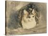 Cat-Gwen John-Stretched Canvas