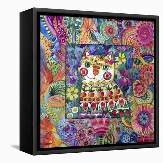 Cat-Oxana Zaika-Framed Stretched Canvas