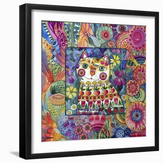 Cat-Oxana Zaika-Framed Premium Giclee Print