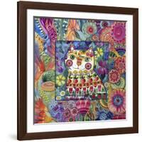 Cat-Oxana Zaika-Framed Giclee Print