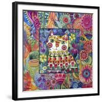 Cat-Oxana Zaika-Framed Giclee Print