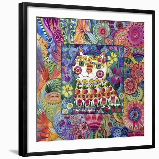 Cat-Oxana Zaika-Framed Giclee Print