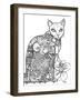 Cat-Oxana Zaika-Framed Giclee Print