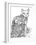 Cat-Oxana Zaika-Framed Giclee Print