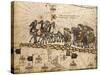 Catalan Atlas-Jafuda and Abraham Cresques-Stretched Canvas