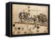 Catalan Atlas-Jafuda and Abraham Cresques-Framed Stretched Canvas