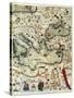 Catalan Atlas-Jafuda and Abraham Cresques-Stretched Canvas