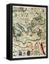 Catalan Atlas-Jafuda and Abraham Cresques-Framed Stretched Canvas