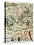 Catalan Atlas-Jafuda and Abraham Cresques-Stretched Canvas