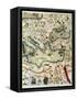 Catalan Atlas-Jafuda and Abraham Cresques-Framed Stretched Canvas