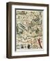 Catalan Atlas-Jafuda and Abraham Cresques-Framed Art Print