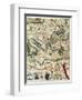 Catalan Atlas-Jafuda and Abraham Cresques-Framed Art Print