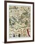 Catalan Atlas-Jafuda and Abraham Cresques-Framed Art Print