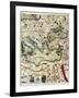 Catalan Atlas-Jafuda and Abraham Cresques-Framed Art Print