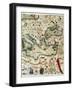 Catalan Atlas-Jafuda and Abraham Cresques-Framed Art Print