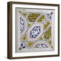 Catalan Modernism. Original Desing of Tile for the Decoration of the Guell Palace. Artist Antoni…-null-Framed Giclee Print