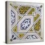 Catalan Modernism. Original Desing of Tile for the Decoration of the Guell Palace. Artist Antoni…-null-Stretched Canvas