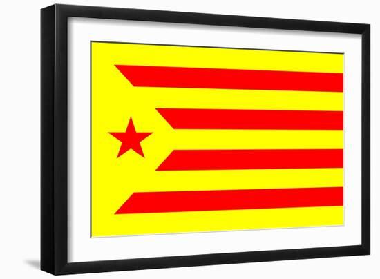 Catalan Nationalist Flag-tony4urban-Framed Art Print