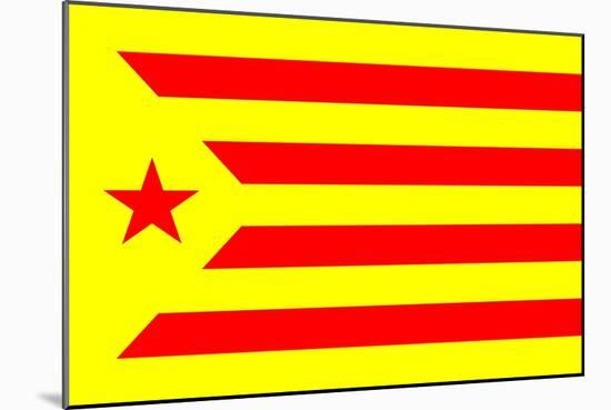 Catalan Nationalist Flag-tony4urban-Mounted Art Print