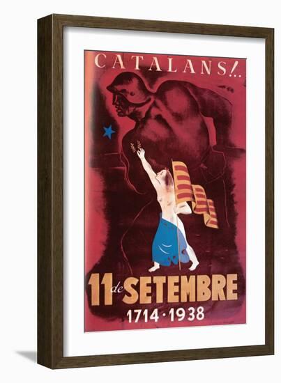 Catalans - September 11, 1714 - 1938-null-Framed Art Print