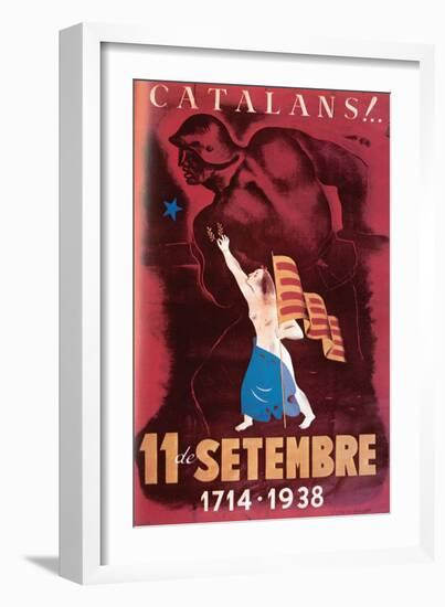 Catalans - September 11, 1714 - 1938-null-Framed Art Print