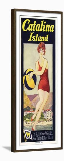 Catalina, Beach Ball, 1927-null-Framed Art Print