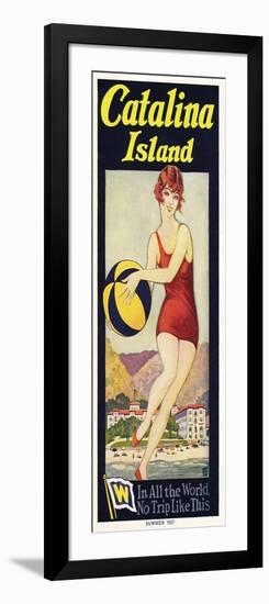 Catalina, Beach Ball, 1927-null-Framed Art Print